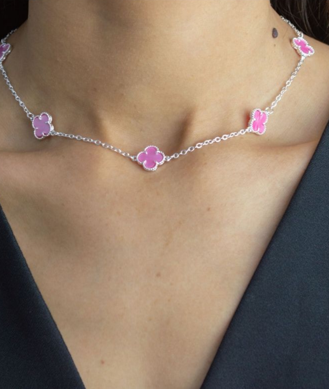 Choker Trevos Virgínia Rosa