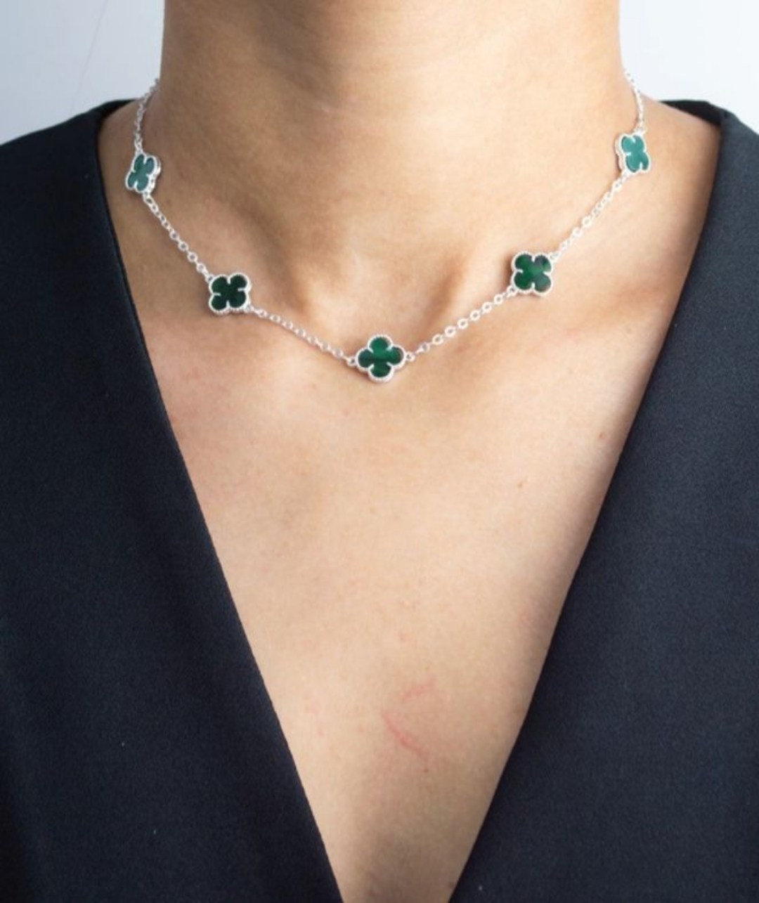 Choker Trevos Virgínia Verde